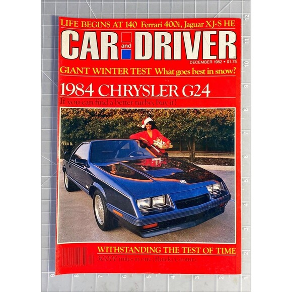 Car & Driver Cover Page "Chrysler G24" December 1982 - Picture 2 of 3